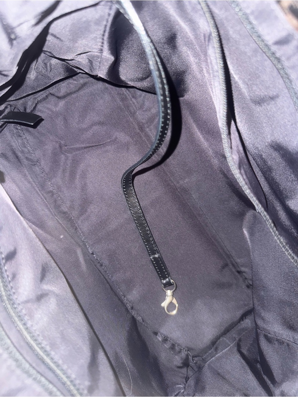 Chanel travel line tote (small) with Jacard logo pattern in charcoal black. EUC - Picture 3 of 9